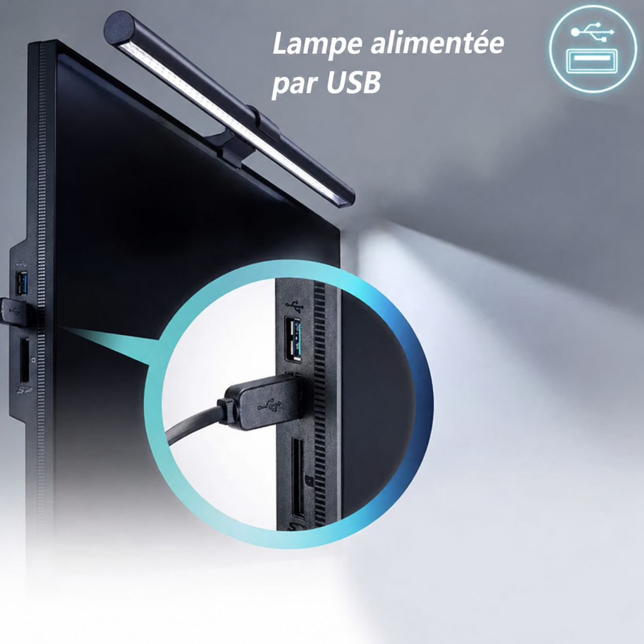Barre lumineuse pour écran